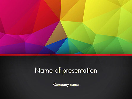 Polygonal Colorful Abstract Presentation Template, Master Slide