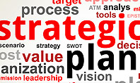 Strategic Planning and Management Word Cloud Presentation Template