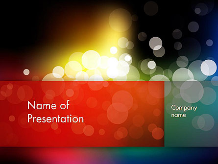 Blur Night Lights Presentation Template, Master Slide