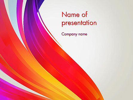 Phoenix Tail Abstract Presentation Template, Master Slide