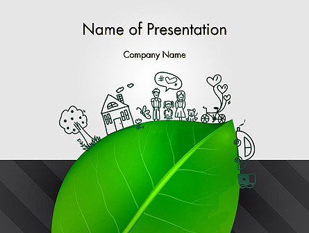 Green Environment Concept Presentation Template, Master Slide