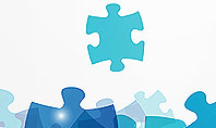 Transparent Puzzle Pieces Presentation Template