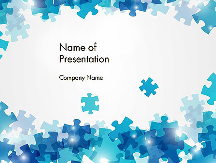 Transparent Puzzle Pieces Presentation Template, Master Slide