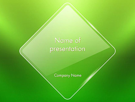 Green Rhombus Presentation Template, Master Slide