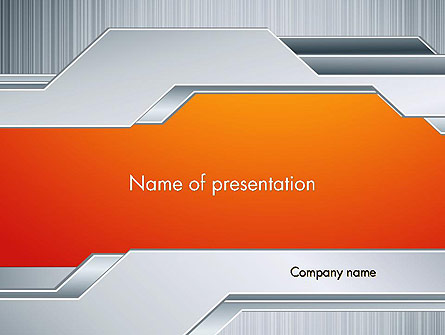 Polished Metal Surface Presentation Template, Master Slide