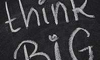 Think Big Dream Big on Chalk Board Presentation Template