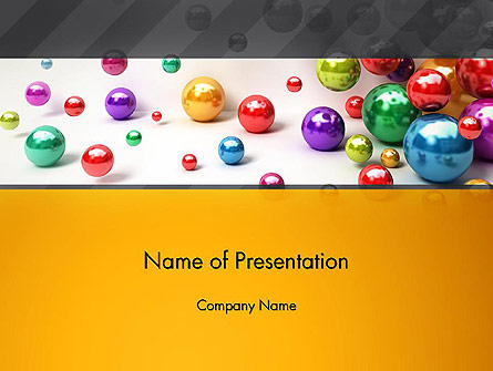Shiny Colorful Balls Presentation Template, Master Slide