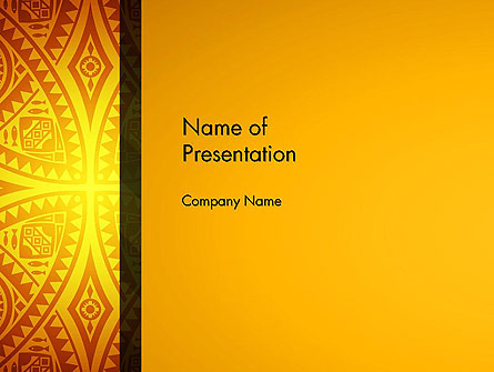 Ethnic Ornament Presentation Template, Master Slide