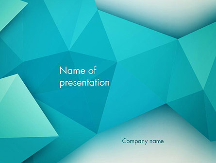 Polygonal Azure Presentation Template, Master Slide