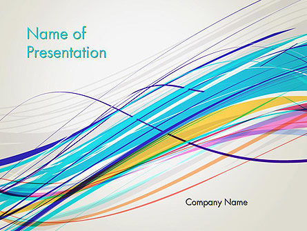 Thin Colorful Lines Presentation Template, Master Slide