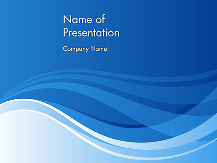 Waving Stripes Abstract Presentation Template, Master Slide