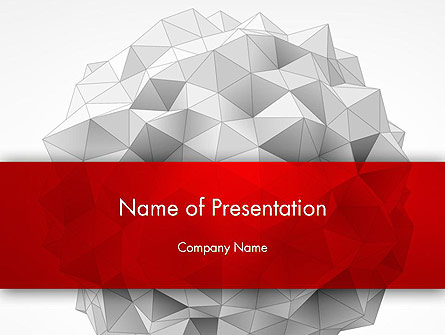 Polygonal Sphere Presentation Template, Master Slide