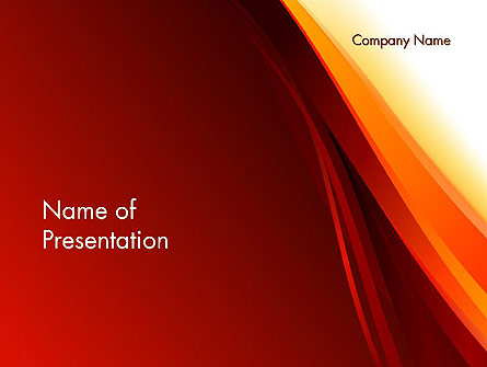 Stylized Abstract Flame Presentation Template, Master Slide