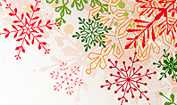 Colorful Snowflakes Presentation Template