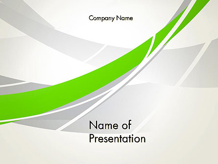Abstract Curves Presentation Template, Master Slide