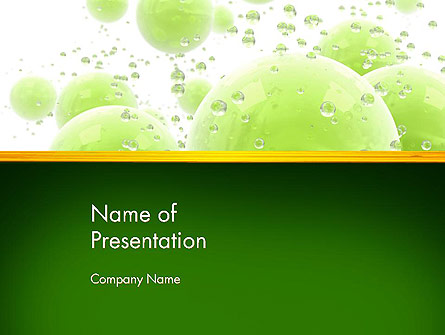 Green Balls Abstract Presentation Template, Master Slide
