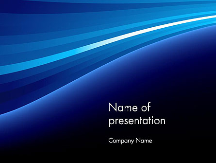 Outgoing Waves Abstract Presentation Template, Master Slide