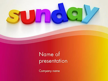 Sunday Presentation Template, Master Slide