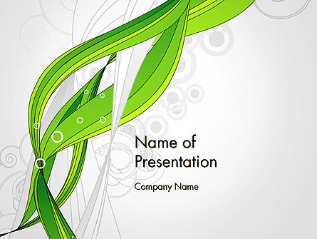 Underwater Green Sprout Abstract Presentation Template, Master Slide