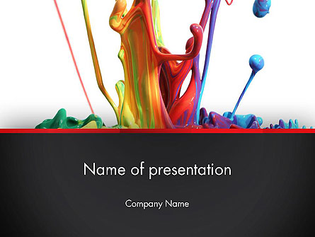 Color Drops Presentation Template, Master Slide