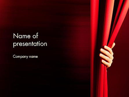Behind the Curtain Presentation Template, Master Slide