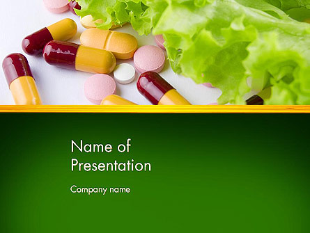 Food Supplements Presentation Template, Master Slide