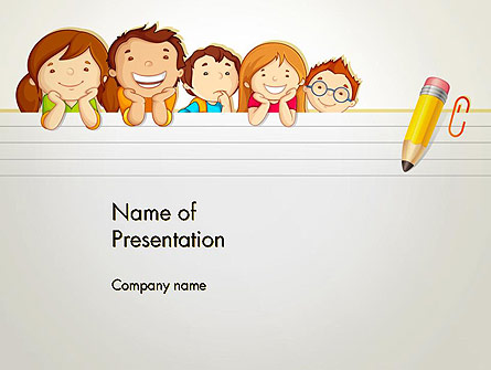 Back to School with Kids Presentation Template, Master Slide
