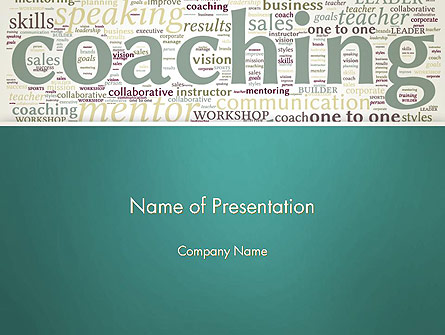 Business Communication Coach Presentation Template, Master Slide