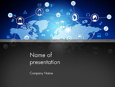 Internet Connections Presentation Template, Master Slide