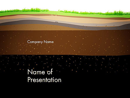 Soil Cut Presentation Template, Master Slide