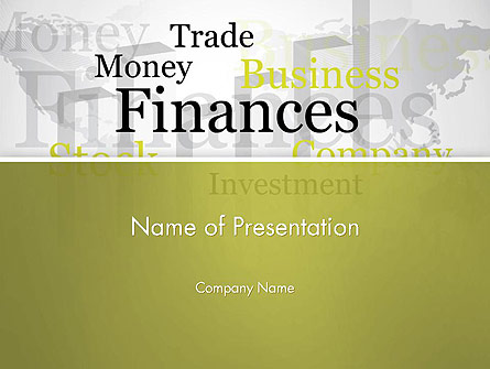 Trade Money Finances Presentation Template, Master Slide