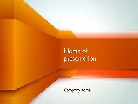 Abstract Wall Perspective Presentation Template, Master Slide