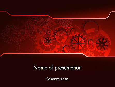Inside Red Clock Presentation Template, Master Slide
