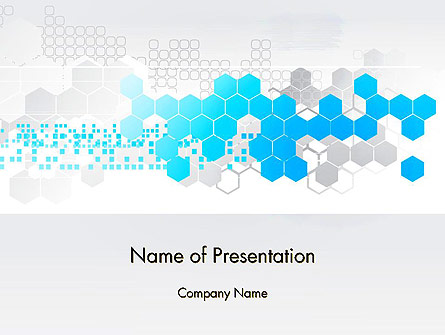 Path Through Hexagons Presentation Template, Master Slide