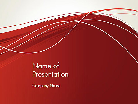 Red Abstract Composition Presentation Template, Master Slide