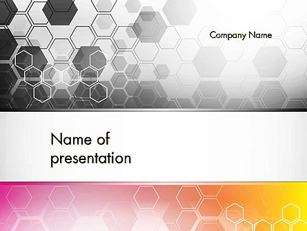 Abstract Hexagons Presentation Template, Master Slide