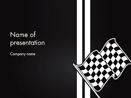 Racing Flag Presentation Template, Master Slide