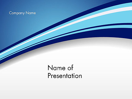 Curved Highway Abstract Presentation Template, Master Slide