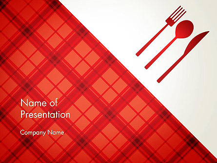 Tablecloth Decoration Illustration Presentation Template, Master Slide