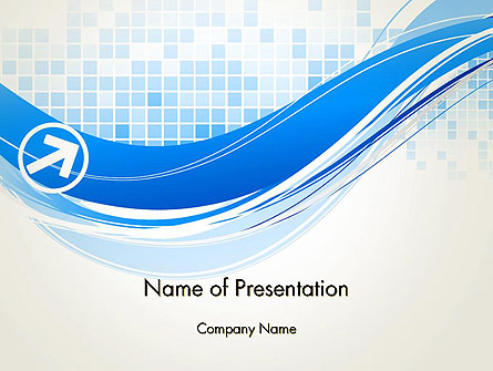 Tech Wave Abstract Presentation Template, Master Slide