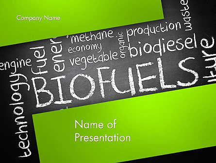 Bio Fuels Word Cloud Presentation Template, Master Slide
