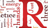 Reiki Therapy Word Cloud Presentation Template