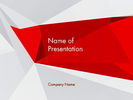 Abstract Folded Paper Presentation Template, Master Slide