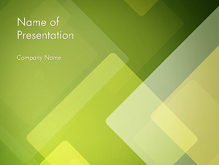 Green Overlapping Layers Presentation Template, Master Slide