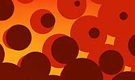 Maroon Spots on Red Presentation Template