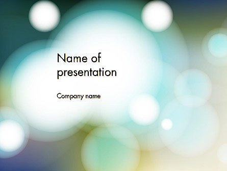 Blurred Vision Presentation Template, Master Slide