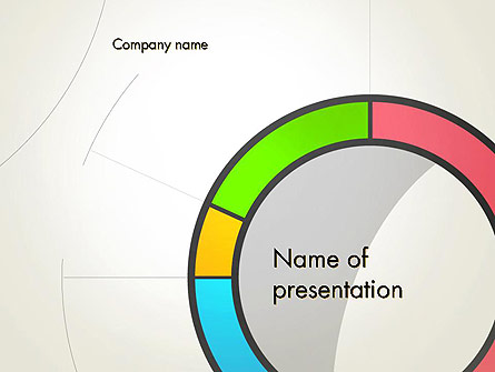 Abstract Chart Style Presentation Template, Master Slide