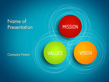 Mission Vision and Values Presentation Template, Master Slide