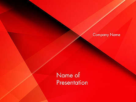 Overlapping Red Layers Presentation Template, Master Slide