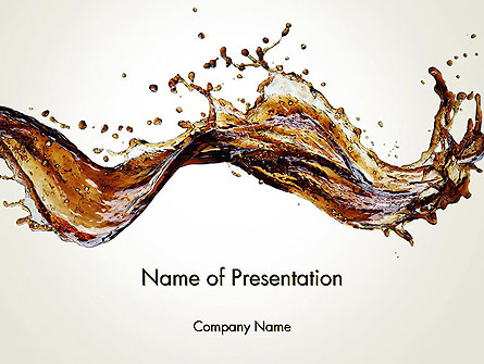 Cola Splash Presentation Template, Master Slide